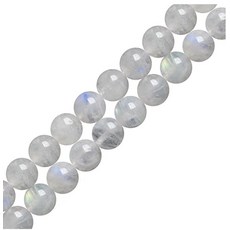 90피스 Adabele 내추럴 블루 플래시 문스톤 힐링 원석 4mm (0.16인치) 작은 원형 비즈 보석 스톤 스페이서 DIY 공예 주얼리 제작용 GY30-4 375170