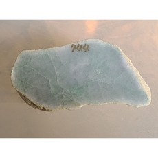 【七彩翡翠】翡翠天然原石毛料 半明料 改口料 局部拋光 台灣現貨 744g, 1個