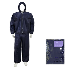 일회용작업복 투피스작업복_남색 부직포 방진복 분진복 방역복 보호복 분리형 네이비, [플러스] SB투피스작업복-짙은 남색(네이비)-XL, 1개