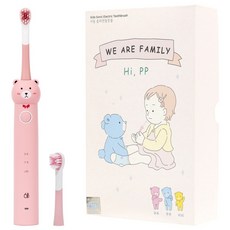 식스비 3단 유아 어린이 음파 전동칫솔 아동 아기, SB-KIDS100(인디핑크)