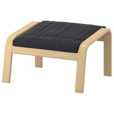 이케아 풋스툴 발받침 68x54x39 포엥 - 자작나무무늬 프레임, 힐라레드 앤트러싸이트