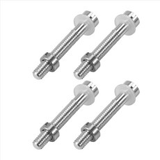 4Pcs M2.5x18.5mm 턴테이블 축음기 나사 하드웨어 교체 헤드 쉘 카트리지 스타일러스 장착 비닐 LP 레코드 플레이어, 은, A11