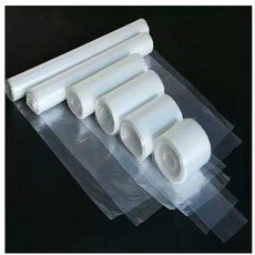 字畫收納袋 透明直筒PE卷膜塑料薄膜袋, 1個, 10釐米寬50米 有再小的 ,厚度雙層2-3絲 保鮮袋那樣薄半透明