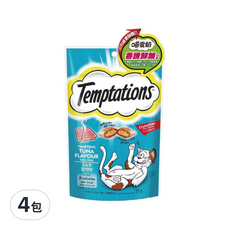 Temptations 喵愛餡 貓點心, 香誘鮮鮪口味, 75g, 4包