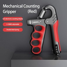 5 60/100/150kg 그립 강화 헬스 손목 확장기 근력 조절 가능 회복 홈트 운동, 04 Mechanical Red
