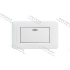 JYE中一 熊貓造型 延遲螢光開關 風扇專用 延長風扇壽命 節能省電, 1個, JY-51752W-220V