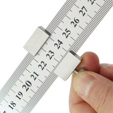 하나스마트 마킹게이지 스틸자 100cm 스토퍼 작업공구 쇠자, 1개