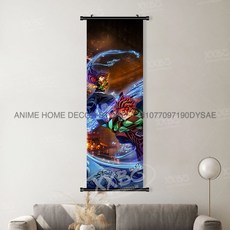 귀멸의칼날 아크릴스탠드 귀칼 장식 애니메이션 영화 캐릭터 포스터 홈 데코 벽걸이 그림 스크롤 귀멸의 칼날, [00] 25x75cm(10x30inch), [25] gmzr33-25