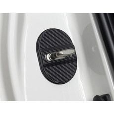 【逸品汽車百貨】碳纖紋車門鎖扣蓋 4入/通用型 門鎖蓋 門扣蓋 門鎖保護蓋 卡夢紋, 黑色/4入