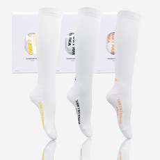 언디자인드라이프 쿨맥스 논슬립 스포츠양말 3족세트 여자 니삭스 화이트 3중쿠션, 화이트(블랙/옐로우/오렌지), 3개