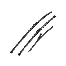 MOZbatte 폭스바겐 폴로 6R 61cm(24인치)+40.6cm(16인치) 전면 및 27.9cm(11인치) 후면 와이퍼와 호환되는 3-in-1 윈드실드 와이퍼 키트 LH, MOZbatte 폭스바겐 폴로 6R, 61cm(24인치