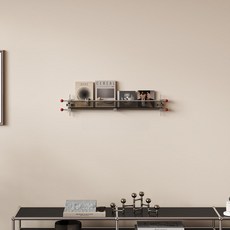 아크릴 잡지꽂이 카페 진열용 그림책 진열대 내구성, 1단, 티 투명 660x120x50mm