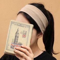 반다나 헤어밴드 아이보리 무지 머리띠 세안용 밴드 1개입