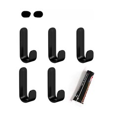 복싱 글러브 수납 벽걸이 거치대 복싱장비 전시용 권투 헬스장, 무못 접착식 후크 5개