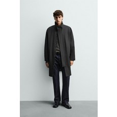 ZARA 릴랙스 핏 파카 - 블랙 {QHJ}