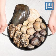 훈훈수산 제철 세트조개 조개구이 세트 조개찜 조개탕 캠핑조개, 모듬조개 프리미엄 전복 세트 2kg 내외