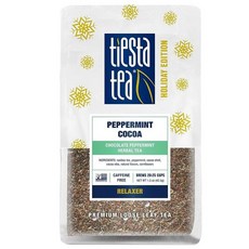 Tiesta Tea 아늑한 페퍼민트 코코아 루스 리프 초콜릿 허브 티 카페인 무첨가 핫 아이스 42.5g 25컵 루이보스 223815, Tiesta Tea - 아늑한 페퍼민트 코코아, 루스, Cozy Peppermint Cocoa, 1