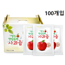 영주햇살듬뿍 사과즙, 100ml, 1박스