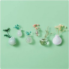 8件套 5件套花瓶冰箱貼陶瓷冰箱貼冰箱磁鐵可愛磁鐵吸鐵白板貼黑板貼居家裝飾, 6件套