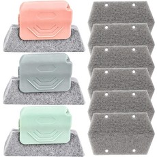 NCXFTP 매직 윈도우 트랙 청소기 추가 교체 패드가 있는 청소 도구 손이 닿기 어려운 공간과 좁은 공간을 위한 다목적 실