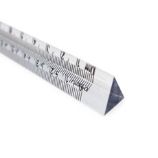 마주모아샵 투명 삼각자 눈금자