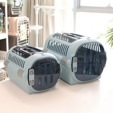 릿첼 파인켄넬 강아지 고양이 이동장 더블도어 케이지, 미스티블루, 1개