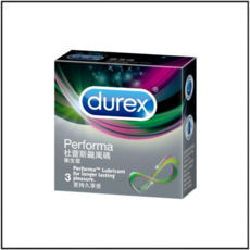 Durex Performa 潤滑安全套, 1個, 3片