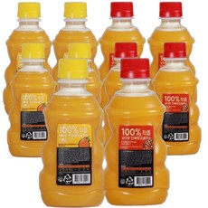 빙그레 제주 삼다향 100% 착즙 감귤주스 320ml 혼합10입 (한라봉5입+천혜향5입), 10개