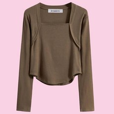 台東出貨 方領素色瑜伽服 緊身打底衫T恤 女早秋新款長袖 簡約時尚氣質短版運動服 顯瘦上衣女潮