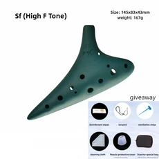 그린 오카리나 프로페셔널 12홀 어린이 초보자용 휴대용 오르프 악기 성인용, 06 SF Tone