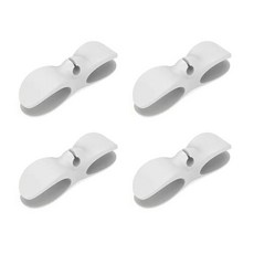전기 가전 와이어 클램프 접착 고무 깔끔한 클립 데이터 라인 와인더 주방용 도구, 1. 4pcs White, 1개
