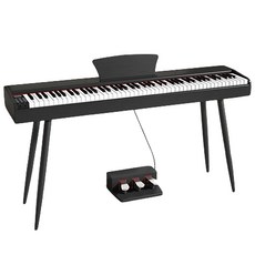 88鍵標準鋼琴，重錘式鍵盤，立體聲喇叭，耳機連接，輕巧便攜, 木紋力度黑+三踏+四支腳, 1套, 5130L電鋼琴