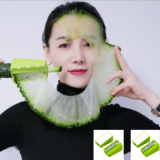 이룸 오이 마사지 채칼 오이팩칼, 2개, 그린