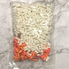 QQ圓 涼圓 西谷米, 【快煮】混色粉角(10%彩色)-300g, 1個