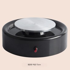 핸드메이드 도자기 공예 미니 바퀴 만들기 취미 키트 충전식 점토 기계, 1개, 미니 원형 블랙 베이스