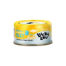LUCKY LOU 鮮肉燉罐 貓罐, 70g, 1個, 嫩雞鮪魚鮮肉