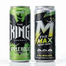 핫식스 더킹 애플홀릭+더맥스 에너지 드링크 355ml 각 6개씩, 12개입