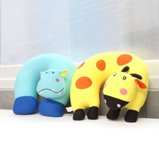기타 다용도 애니멀 프렌즈 비즈쿠션 목베개, 블루