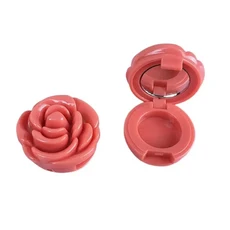 빈 아이섀도우 케이스 장미 꽃 모양 립스틱 상자 화장품 포장 용기 리필 가능 파운데이션 메이크업 립 마스, 05 orange