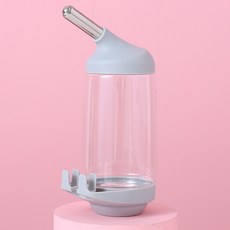寵物自動餵水器 懸掛式飲水器 適用於狗籠, 灰色,大號 500ml, 1個