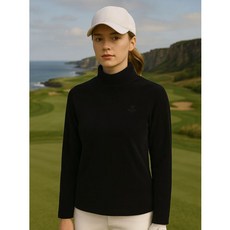 맥케이슨 여성 코듀로이 터틀넥 티셔츠 블랙 MCW4TT716BLK 1037588