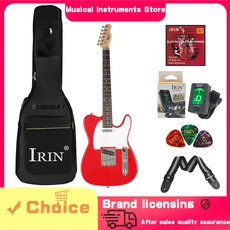 IRIN 6현 일렉트릭 기타 R-160LT 로즈우드 지판 튜너 포함 초보자 연습 학생 교육용, 04 Red