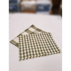 모던하우스 빅깅엄 키친크로스 40X60 2P 세트 그린 EM0823015, 1개, 사진참조