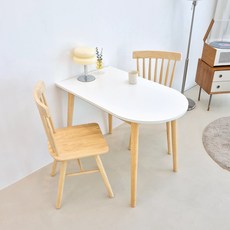 [카미코코] LPM 4컬러 반타원 1200X600 테이블 (원목 다리), 화이트네추럴