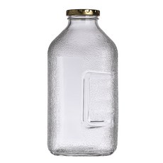 훼미리 쥬스 델몬트 유리병 레트로 유리 물병 물통, 1.5L