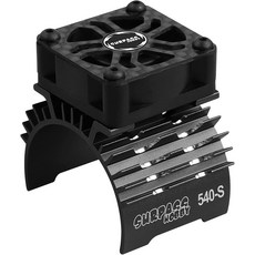 ARAROWN RC 냉각 팬 28000rpm 30mm 모터 팬메탈 히트싱크 포함 3650 3660 540 550 브러시리스 교체 부품 1개10 자동차 직경 36-38mm 모터용, Black-single Fan