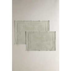 ZARA 코튼 욕실 발매트 - 블루 / 그린 9599/015/445, 50 x 70 cm