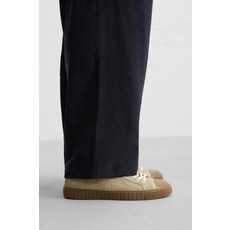 ZARA 자라 남성 스니커즈 슈즈 레더 포멀 가죽 콘트라스트 솔 - 샌드/브라운 167329