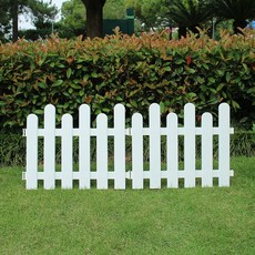 플라스틱 울타리 2P세트 50x40cm 정원 경계 조립식 울타리