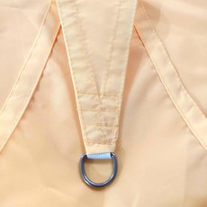 방수 차양막 옥스포드 천 UV 차단 정원 캐노피 직각 삼각형 파티오 수영장 보호 야외 어닝, 베이지옐로우3.6x3.6x3.6